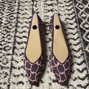 NEW Rothy’s Point Flat Violet Giraffe Retired Rare 10